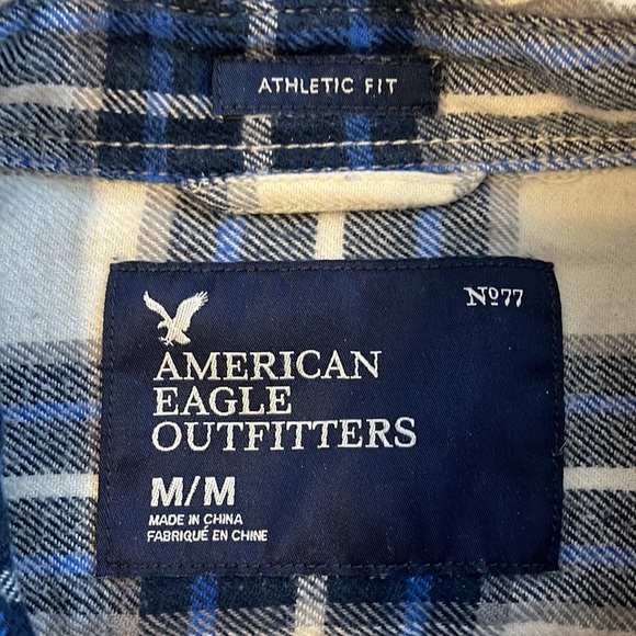 American Eagle Flannel Shirt Mens M - Picture 2 of 3